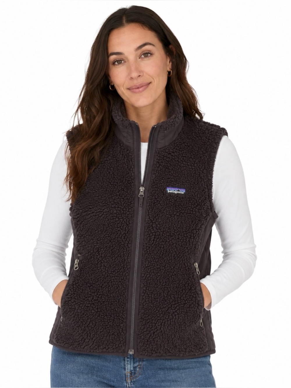 Patagonia Women's Retro-X Vest Dark Roast Sz Small